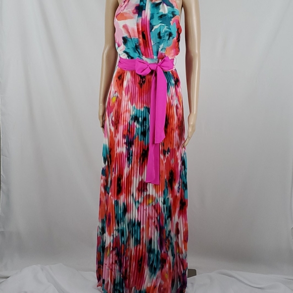 Eliza J floral pleated dress size 8 - Picture 2 of 8